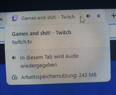 FYI hovering the cursor over a chrome tab shows its RAM usage