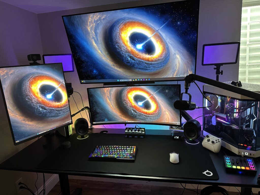 Still need to touch-up, But I Just added the LG ultragear OLED 48in