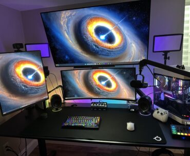Still need to touch-up, But I Just added the LG ultragear OLED 48in