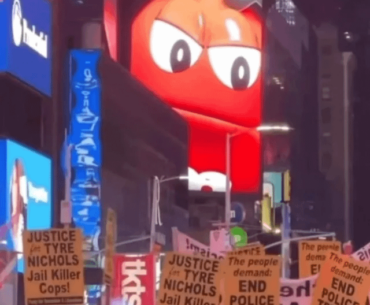 the red M&M watches