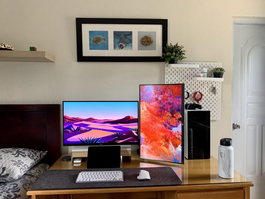 My latest WFH setup. Really happy with how everything is coming together.
