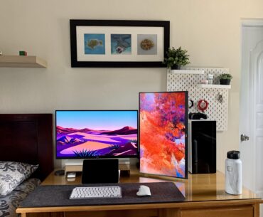 My latest WFH setup. Really happy with how everything is coming together.