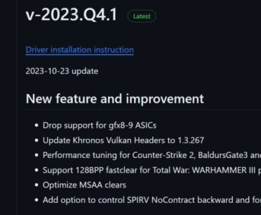 AMD phased out support for Polaris and Vega graphics cards in drivers - at least for Linux