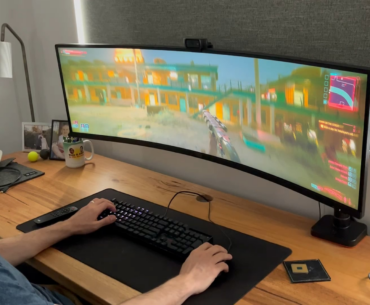 First time with the new monitor…