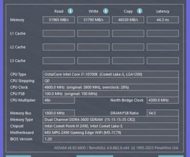 new memory setup