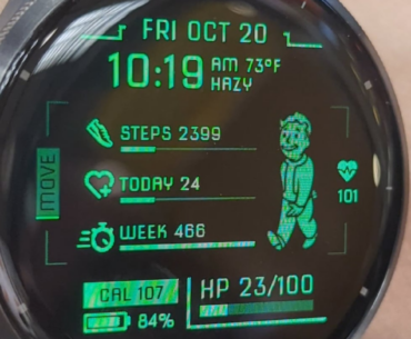 I made a Pip-Boy watch face for Garmin watches