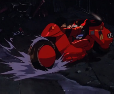 Akira (1988), one of the greatest anime films of all time. Each frame in this ground-breaking intro scene was painstakingly drawn by hand.