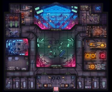 Czepeku Sci-Fi - Underground Cyberpunk Hacker Base! [44x40]