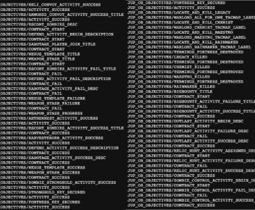 Datamined names of all the objectives that are currently in MWIII zombies