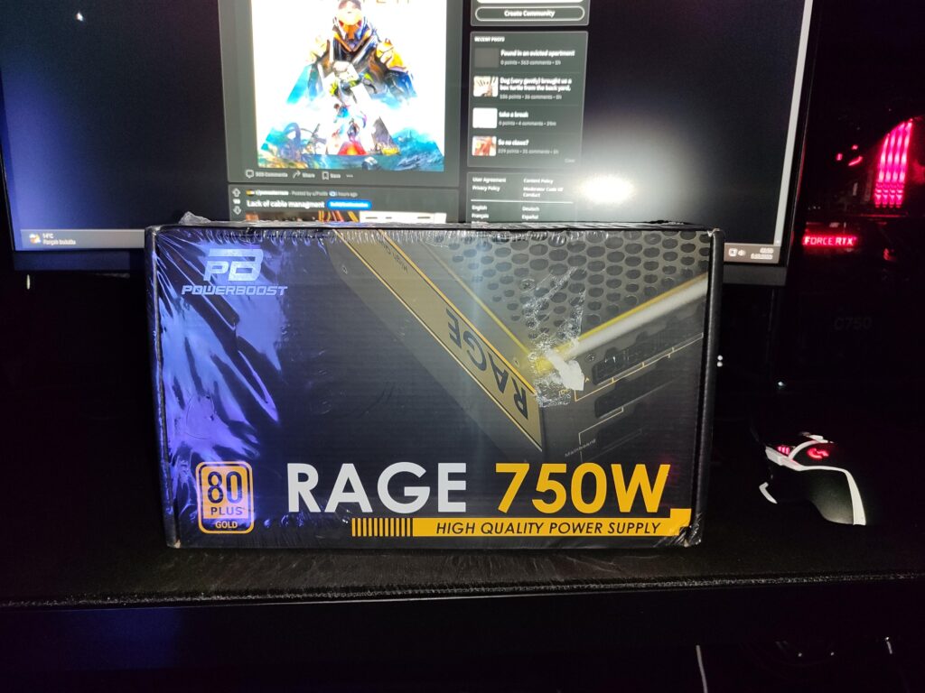 I sent back a Gigabyte GP-P750GM PSU to RMA and they sent me back this random bs PSU that's half the price because it has "similar specs"