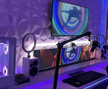 IKEA battle station desk