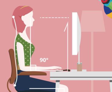 What happen to the ergonomic advice of eye level at top of screen?