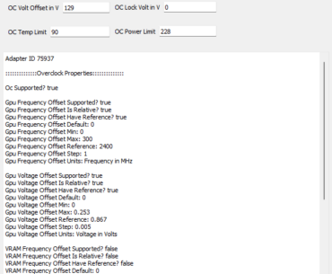So I'm trying to overclock my a750, what is OC lock freq and OC lock volt in? What are some good numbers to put in there as well?