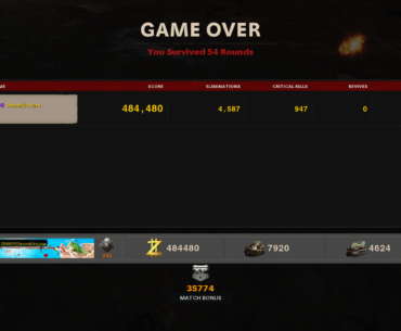 Died at round 55 (yeah I know it say 54)