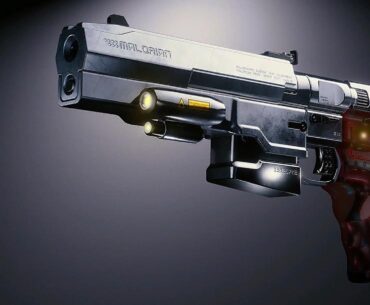 In the original story it’s written that back in 2023 johnny’s guns couldn’t even put a scratch on Smasher’s armor, which is ironic considering that V can destroy an upgraded Smasher with the same gun.