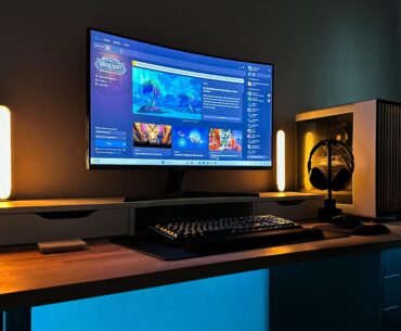 My husband went from console gaming to PC gaming four months ago and built this over the weekend