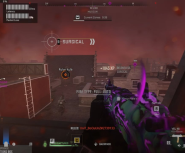 I got breasted in a gun fight