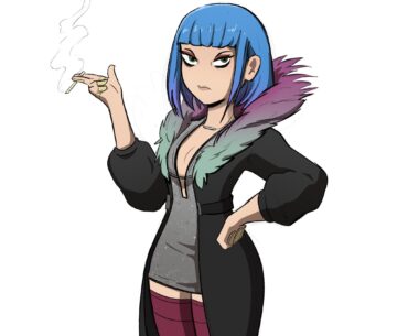 I doodled a little Evelyn in my style