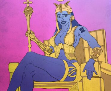 The empress - Tarot card cyberpunk concept (@Myfo.ink)