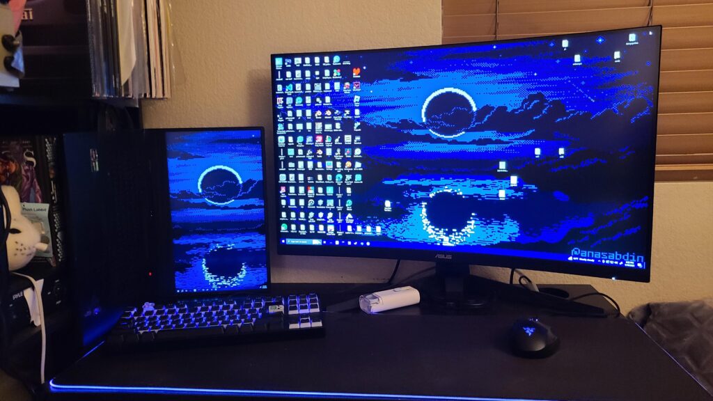 vertical laptop monitor
