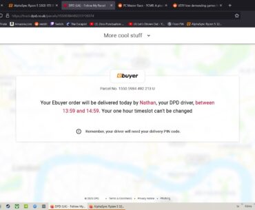 My new PC is arriving in under 2 hours! I've been waiting for a new upgrade for 11 years. I can't contain myself!