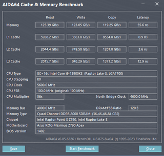 Some guys asked to see my Aida64 scores on the Teamgroup 7600c36 running at 8000c36. Not great, not terrible