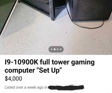 Anyone looking for a 10900k and 1060 for $4000?