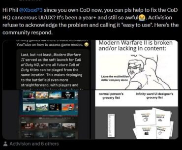 Guys I tried, let's hope Phil can help to push for the change and provide better experience for CoD