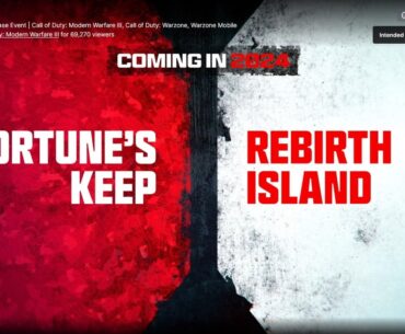 Fortune's Keep and Rebirth Island coming back in 2024