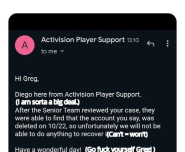 Free!Activision Support Translation Services!