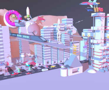 3D Render of CyberVille: A Vision of the Future?