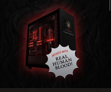A PC with human blood infused coolant for a Diablo 4 sweepstakes.