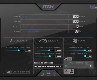 Gigabyte Rx 570 8gb unstable overclock