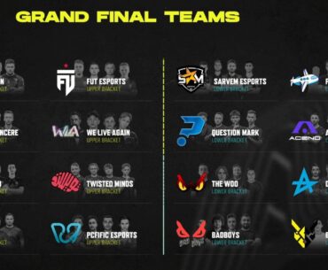 PEC FALL - Grand final teams!