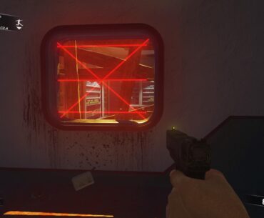 I was playing zombies in space Land,why did this one window randomly have lasers?