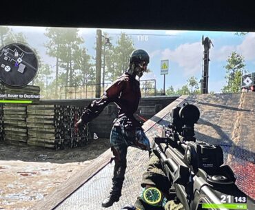 This twisted glitched zombie