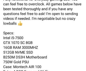 Is 440$ fair for these specs