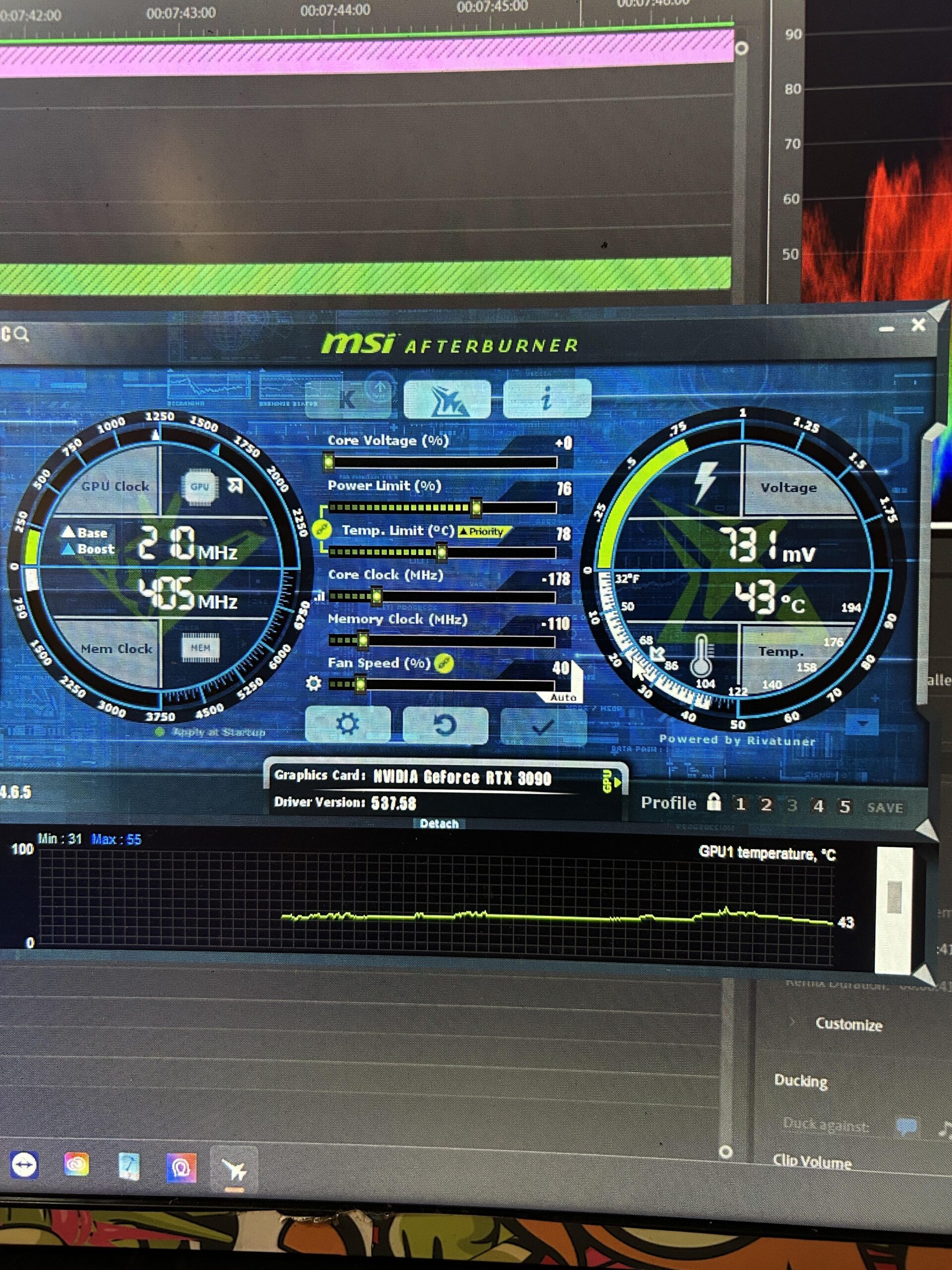 Bought a Resale msi game X trio 3090 24G gpu .decreased clock values running with 13700K in a 850GM PSU Bought a Resale msi game X trio 3090 24G gpu .decreased clock values running with 13700K in a 850GM PSU