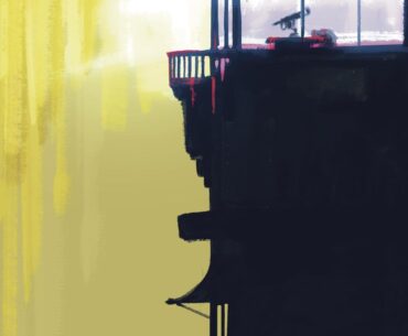Shoot out on the top floor [digital illustration by me]