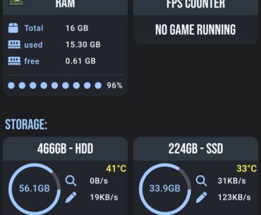 made a mobile App to remotely check your PC stats while gaming/away, let me know what you think!