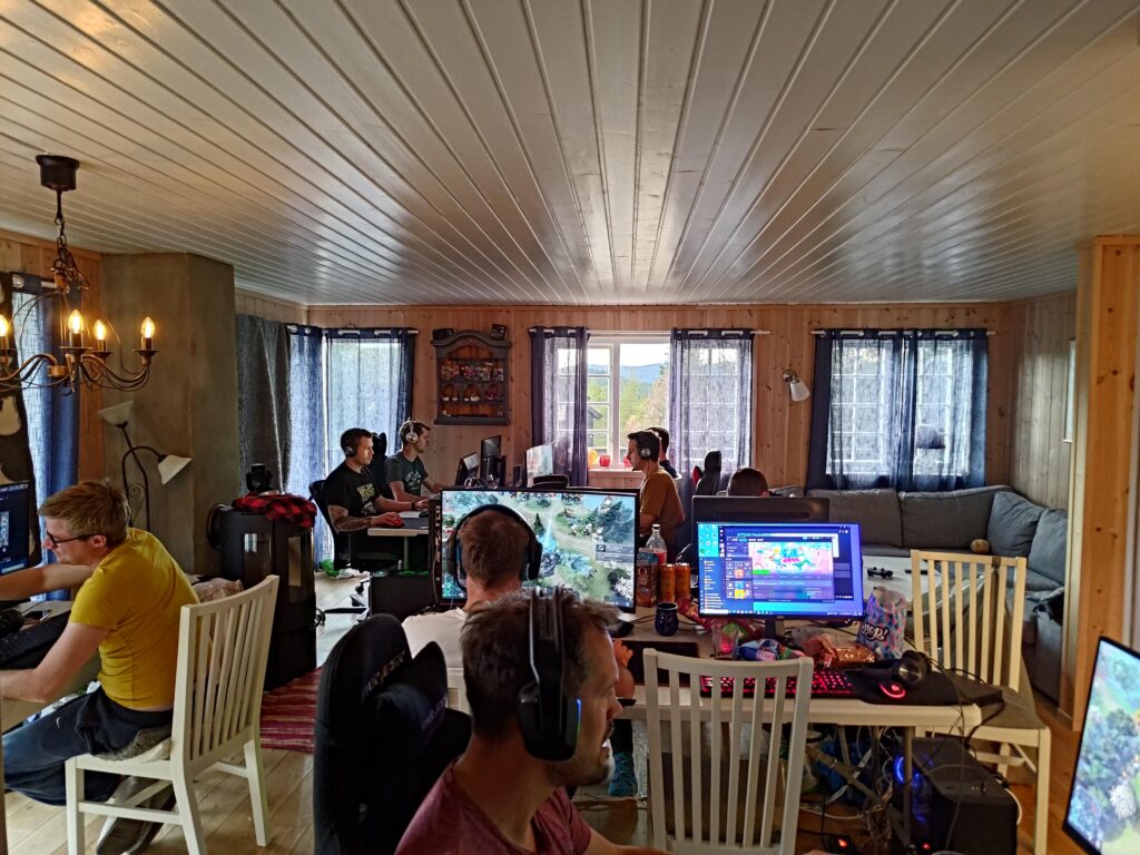 My friends have been LANing together for over 20 years. This is today.