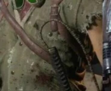 What's the wire that comes off Takeo's katana, I've always wondered?