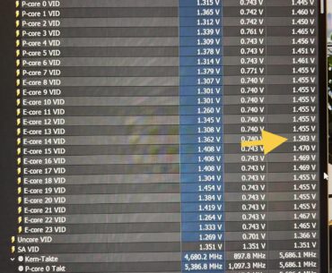 14900k: I guess i have one bad E-Core, that‘s why i can‘t undervolt