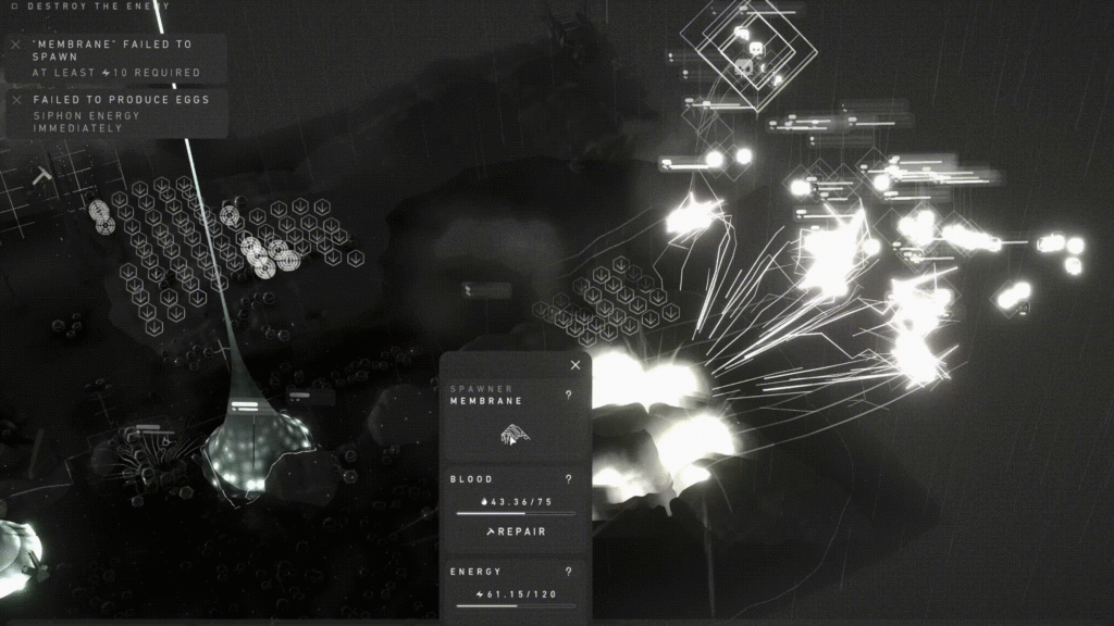 Working on Chaotic Era, a game inspired by the computer screens in movies like Blade Runner 2049