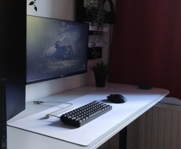 Black and white with a ”tad bit” of greenery