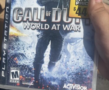 Found a disc for world at war in Napa