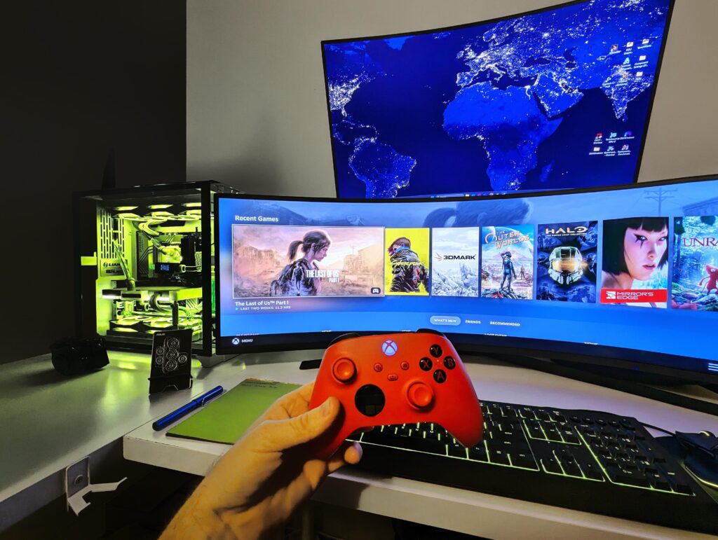What's the best PC related thing you've bought for under a hundred bucks? After decades turns out an Xbox controller has changed my aging gamer dad world so I can play without wrist and arm pain again.