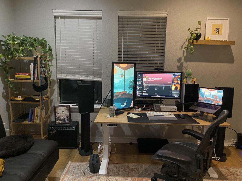 The updated setup