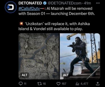 This for real? Because I really don’t want to see Al Mazrah go away forever like verdansk did. I quite enjoy Al Mazrah, and I like it just as much if not more than verdansk. If they just straight up delete it like they did verdansk, I may just stop playing warzone.