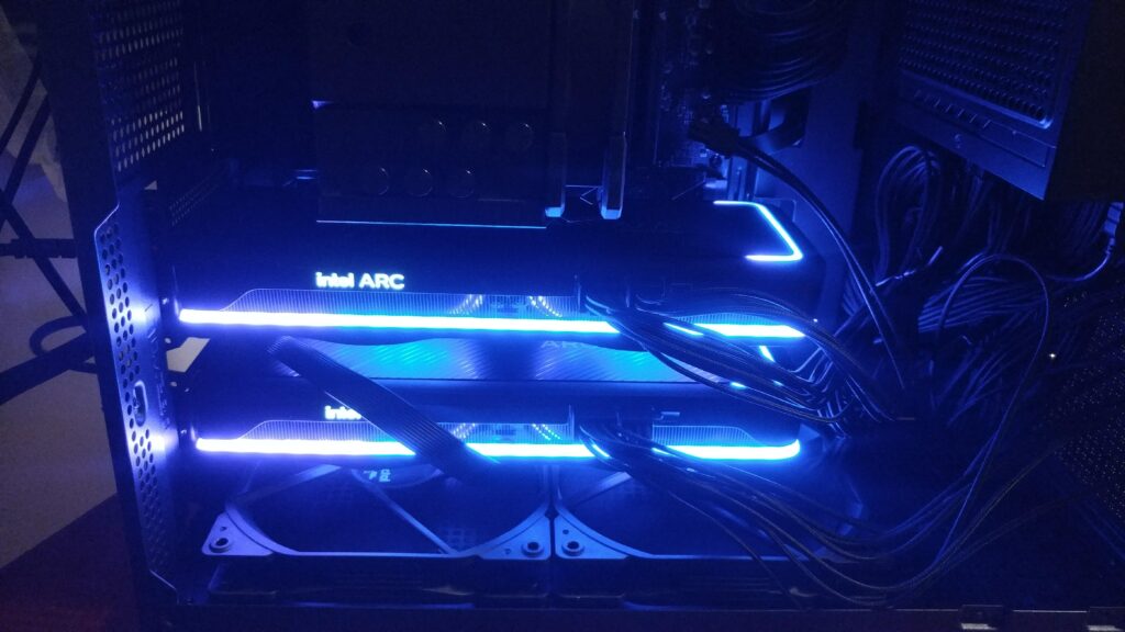 My dual arc A770 gaming PC build. Why? because I hate money, that's why.